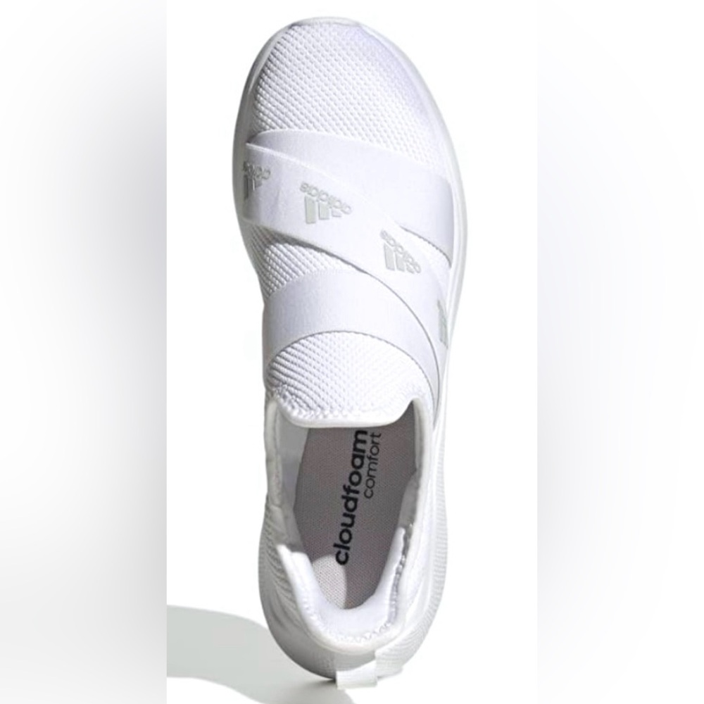 Adidas Like New Women’s White Running Slip On Pure Motion Adapt Size 8
